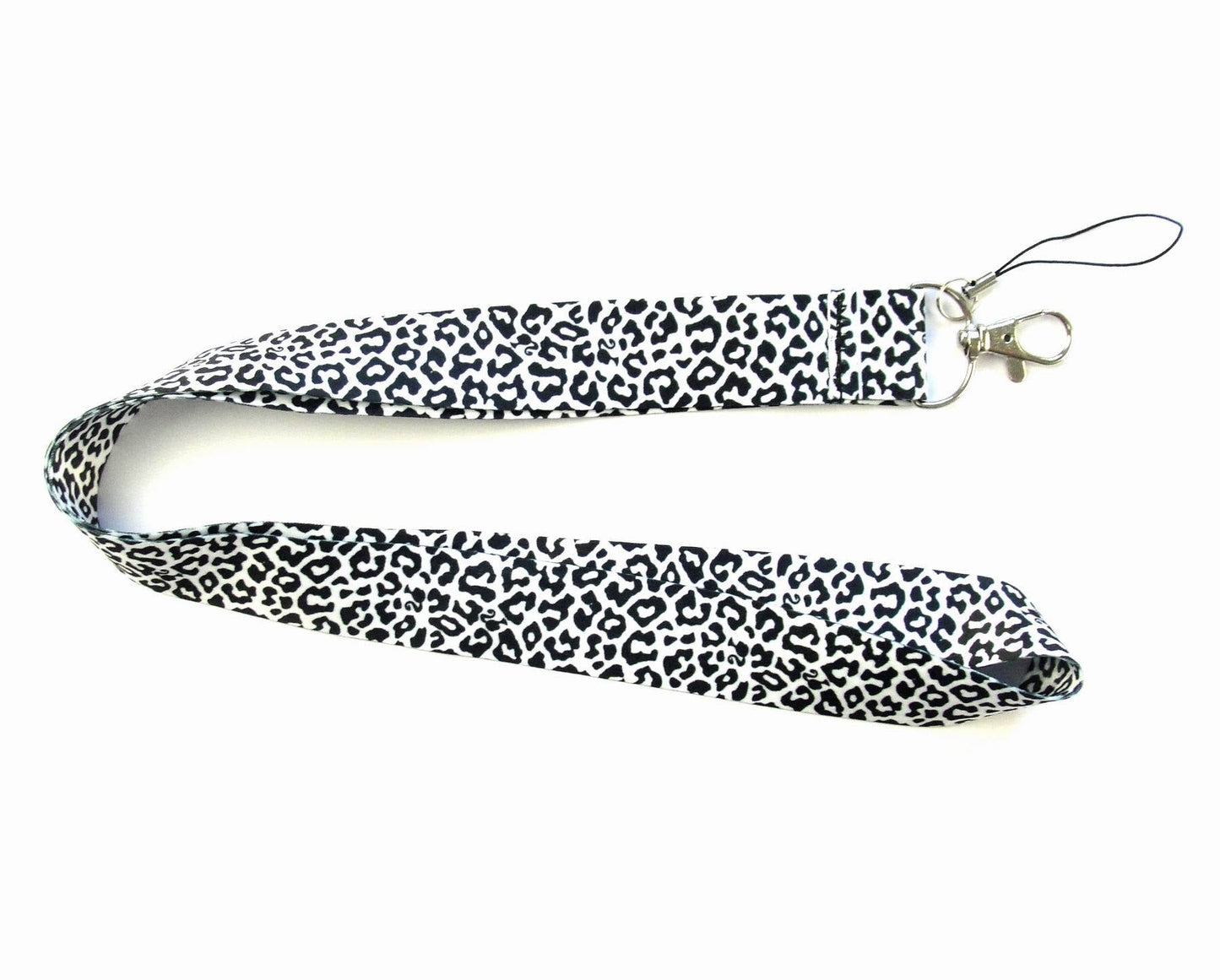 Fashion Classic Leopard Lanyards for ID Holders Work Pass Card Cellphone Name Badges Neck Strap with Keyring