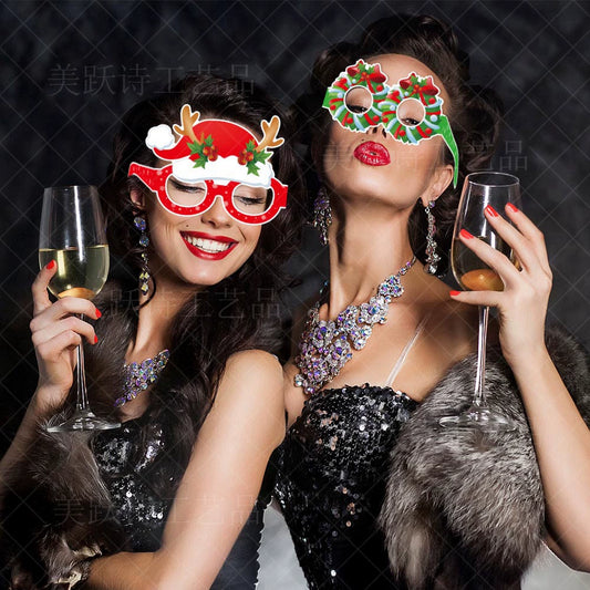 Christmas paper glasses 8 pieces