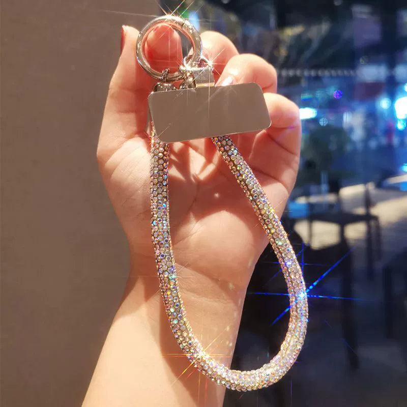 Shining Crystal wristlet phone chain