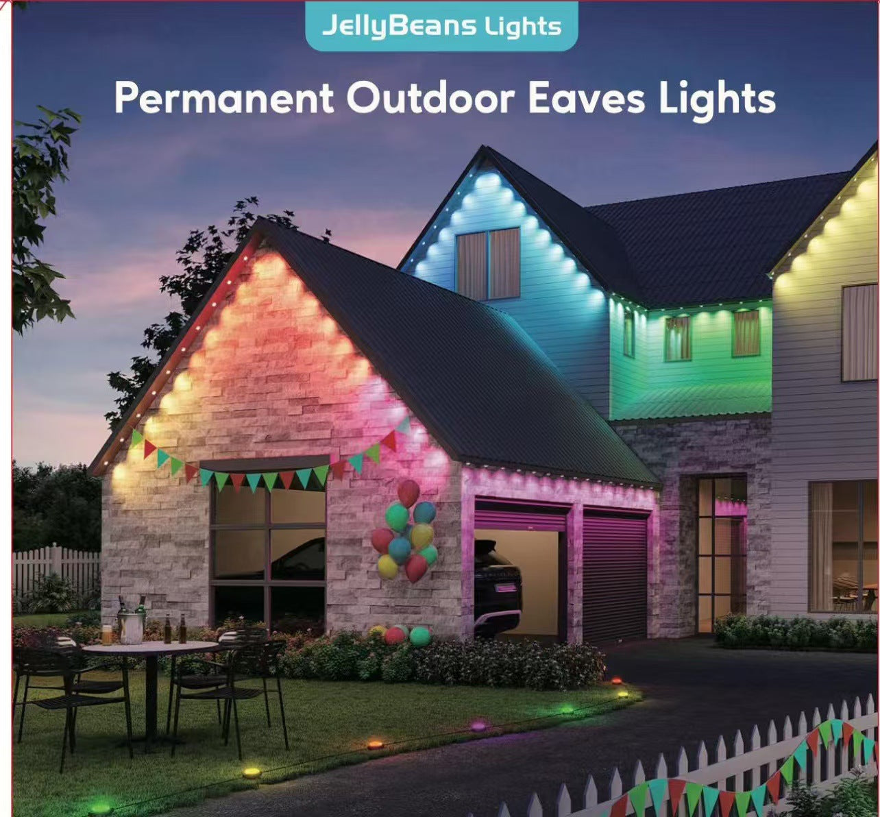 Outdoor eaves LED lights