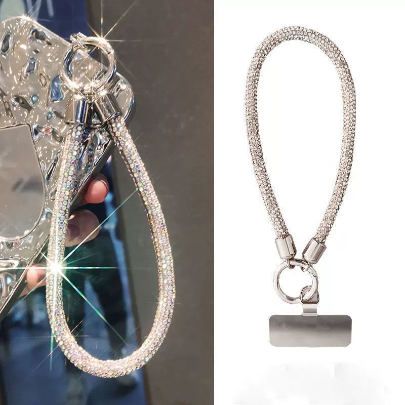 Shining Crystal wristlet phone chain