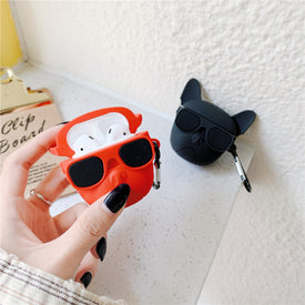Cool bulldog headphone case for Apple Airpods