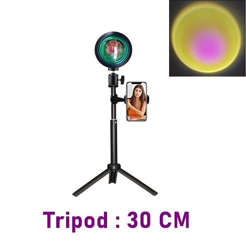 LED Sunset Selfie Ring Fill Light Phone Camera Photography Night Light With Tripod For Video Live Youtube Bedroom - ALL GIFTS FACTORY