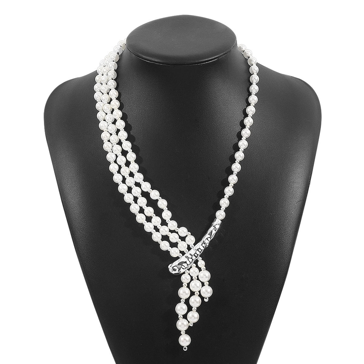 Imitation PearlChain Necklet – Elegant Braided Necklace for Women - ALL GIFTS FACTORY
