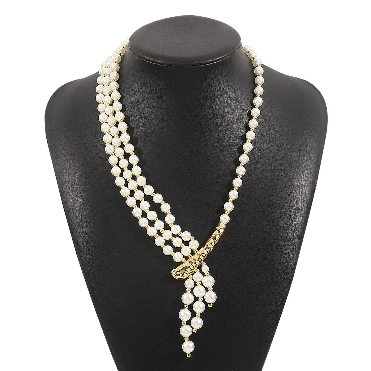 Imitation PearlChain Necklet – Elegant Braided Necklace for Women - ALL GIFTS FACTORY