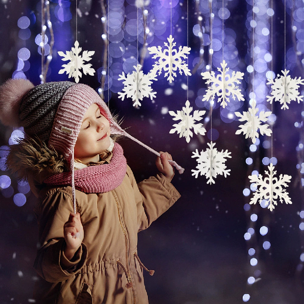 Christmas hanging snowflakes