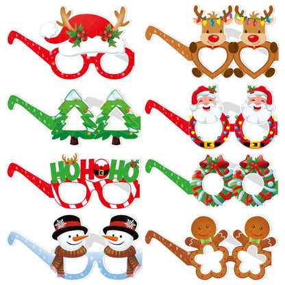 Christmas paper glasses 8 pieces
