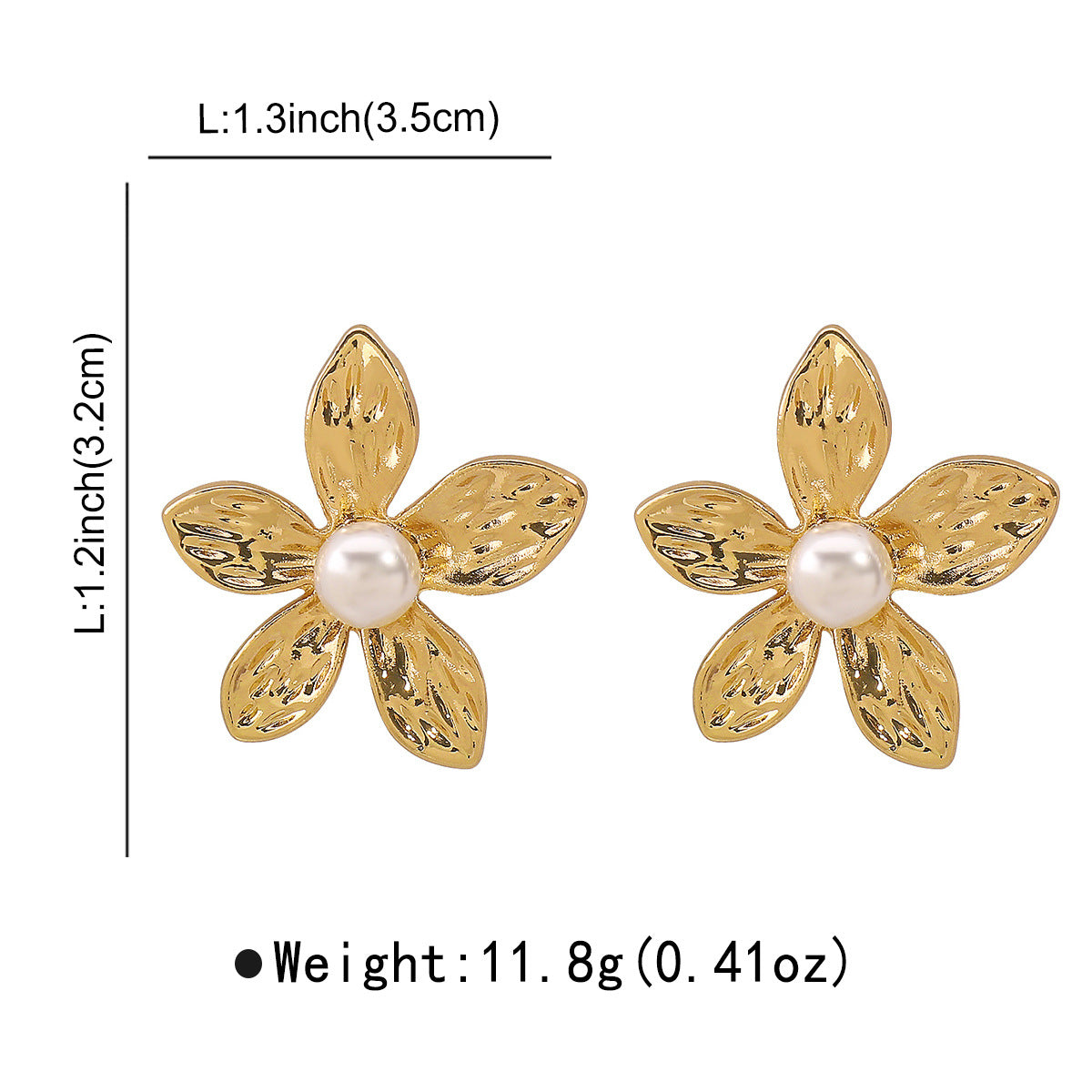 INS Minimalist Flower Jewelry Set – Earrings, Necklace & Ring - ALL GIFTS FACTORY