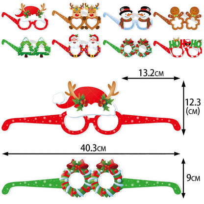 Christmas paper glasses 8 pieces