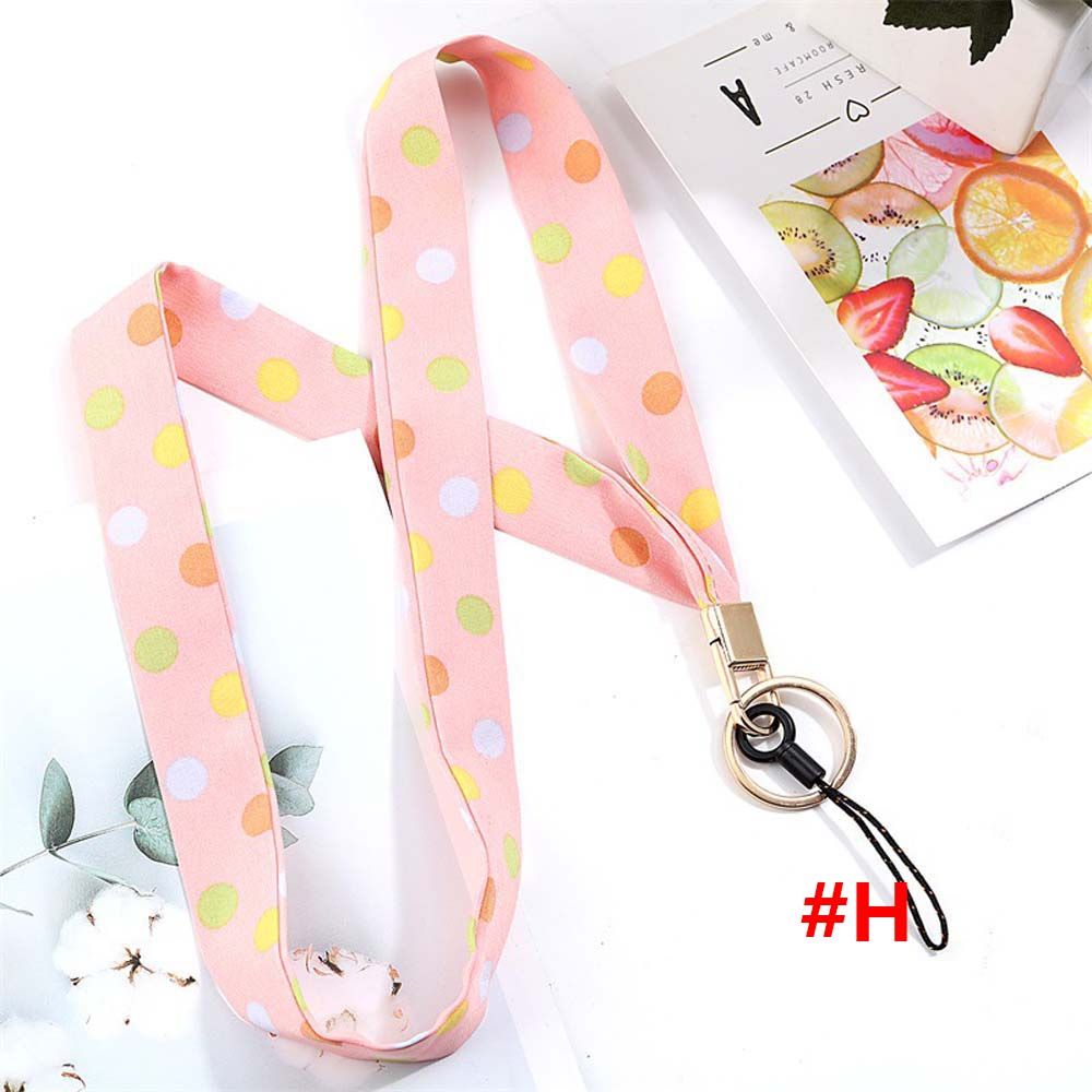 Universal Fashion Cell Phone Lanyard Colorful Scarf Ribbon Neck Strap