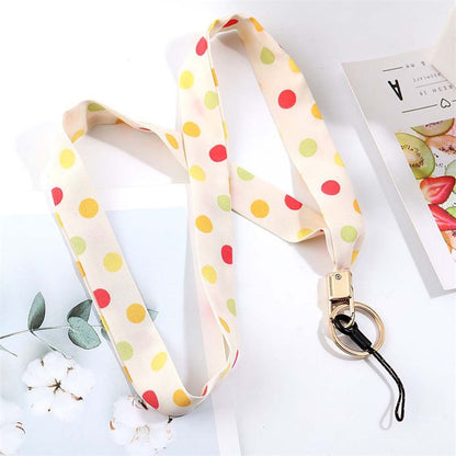 Universal Fashion Cell Phone Lanyard Colorful Scarf Ribbon Neck Strap