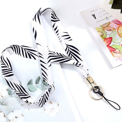 Universal Fashion Cell Phone Lanyard Colorful Scarf Ribbon Neck Strap