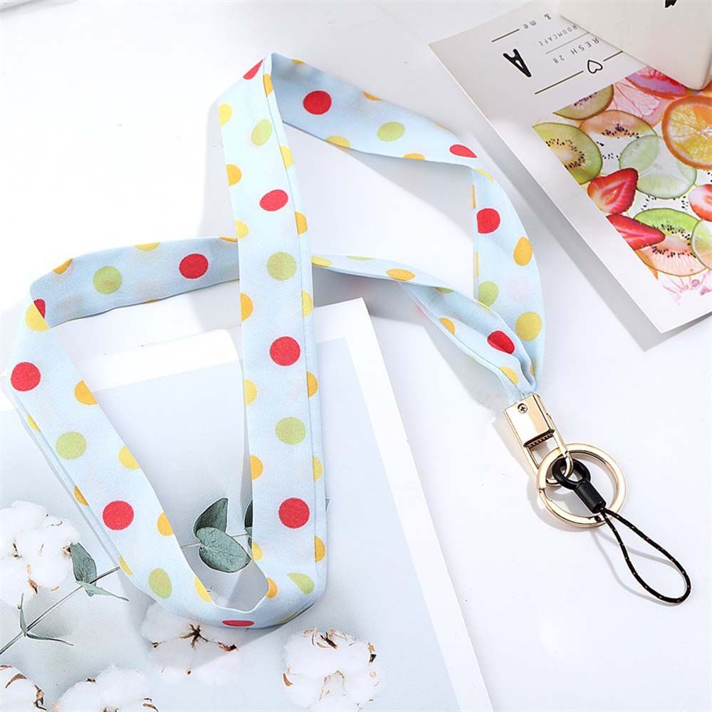 Universal Fashion Cell Phone Lanyard Colorful Scarf Ribbon Neck Strap
