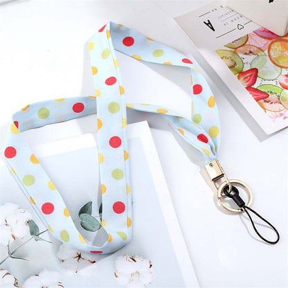 Universal Fashion Cell Phone Lanyard Colorful Scarf Ribbon Neck Strap