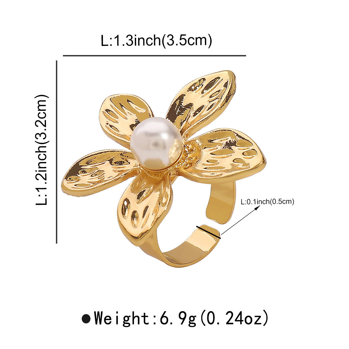 INS Minimalist Flower Jewelry Set – Earrings, Necklace & Ring - ALL GIFTS FACTORY