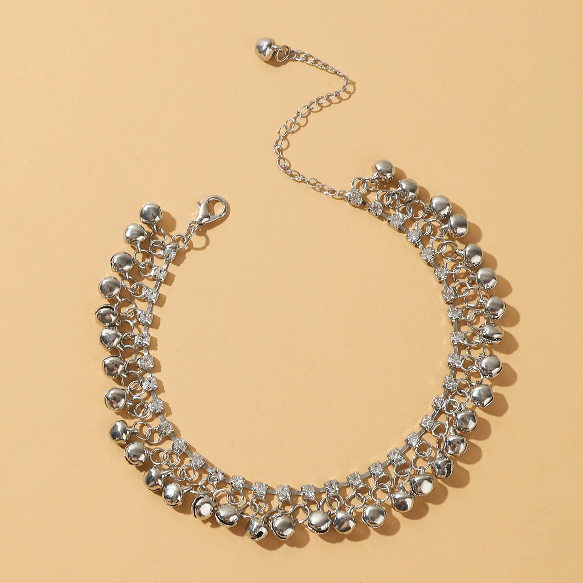 Rhinestone Jewelry Anklet with metal bell - ALL GIFTS FACTORY
