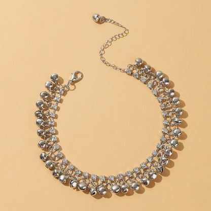Rhinestone Jewelry Anklet with metal bell - ALL GIFTS FACTORY