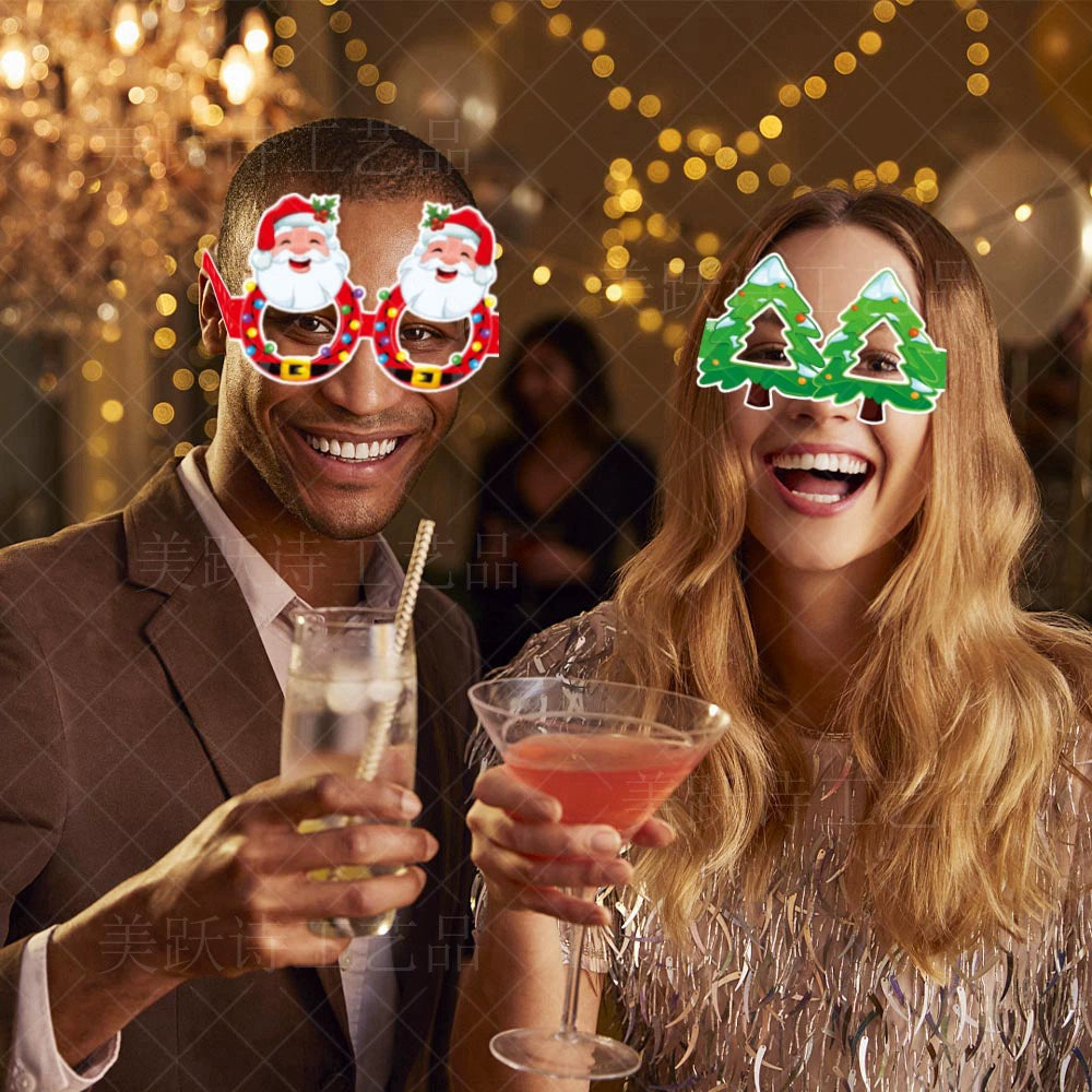 Christmas paper glasses 8 pieces