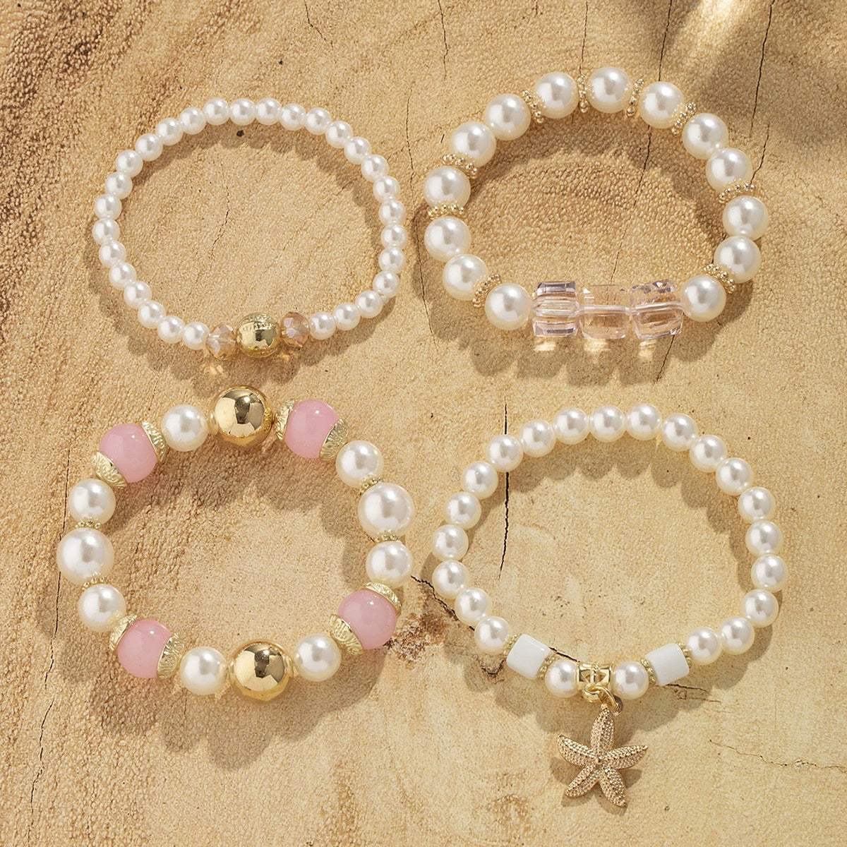 Boho Layered Pearl Beaded Bracelet Set for Women - ALL GIFTS FACTORY
