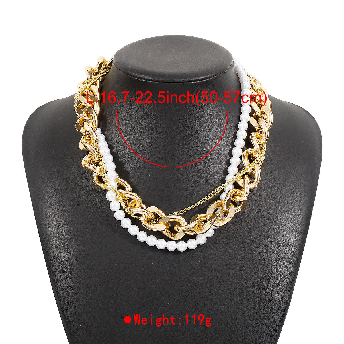 Imitation Pearl and Gold Twist Chain Necklet – Elegant Braided Necklace for Women, Minimalist Jewelry Gift - ALL GIFTS FACTORY