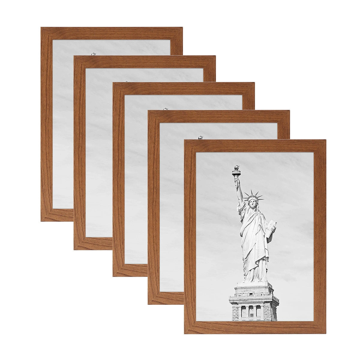 5 pieces Wooden Photo Frame – Tabletop & Wall-Mount Home Décor - ALL GIFTS FACTORY