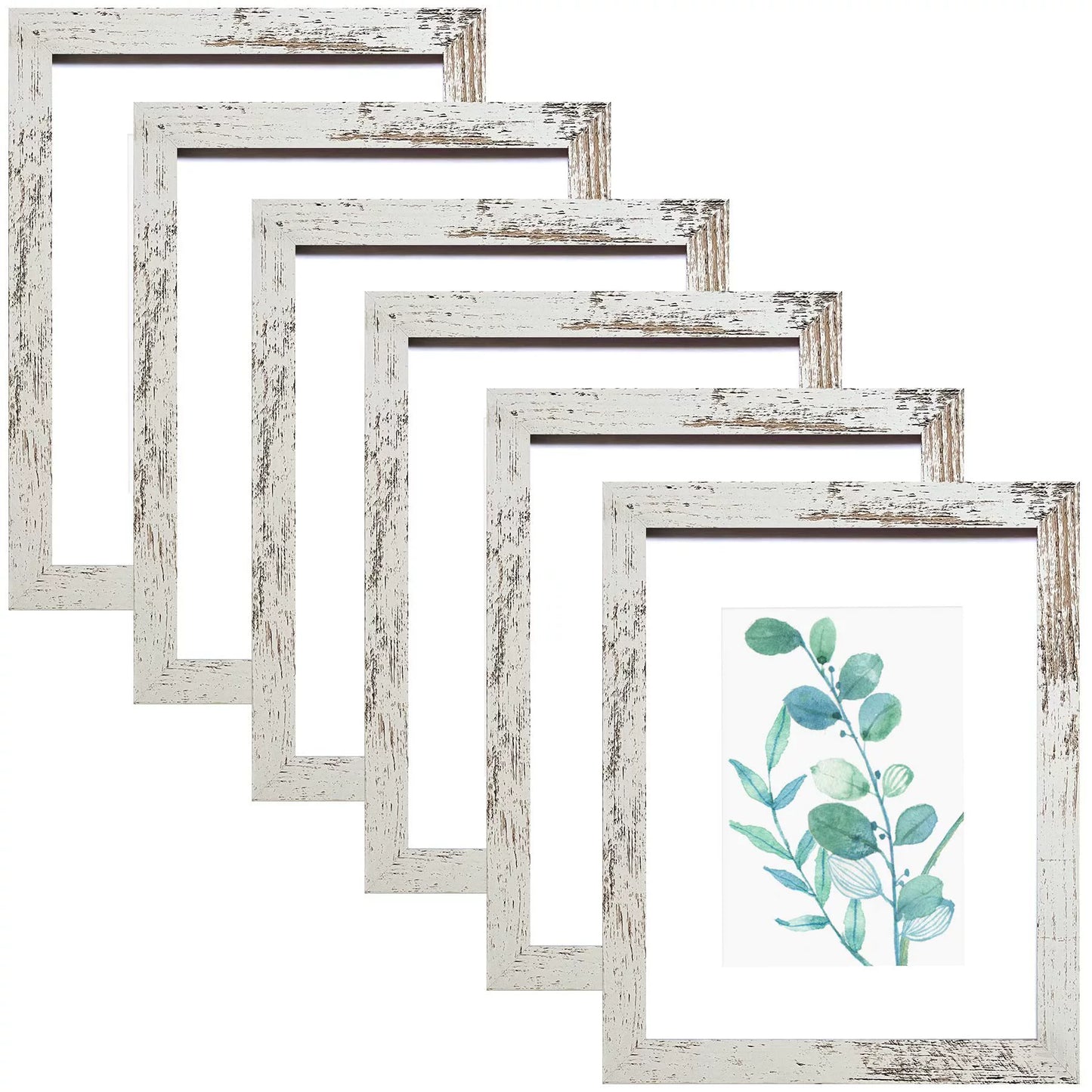 5 pieces Wooden Photo Frame – Tabletop & Wall-Mount Home Décor - ALL GIFTS FACTORY