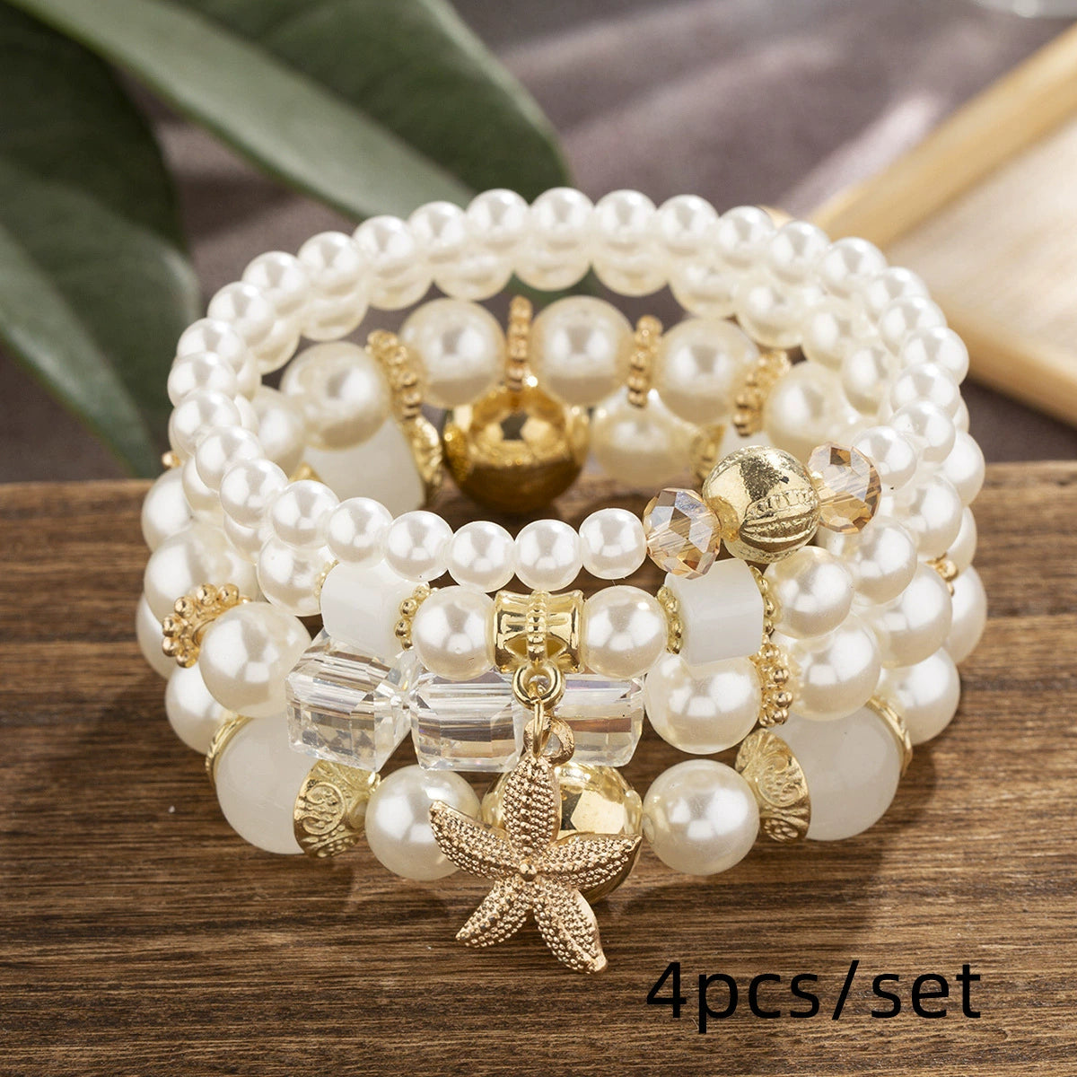 Boho Layered Pearl Beaded Bracelet Set for Women - ALL GIFTS FACTORY