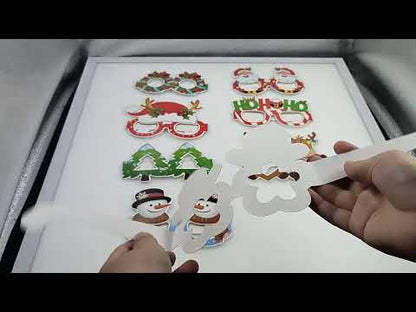 Christmas paper glasses 8 pieces