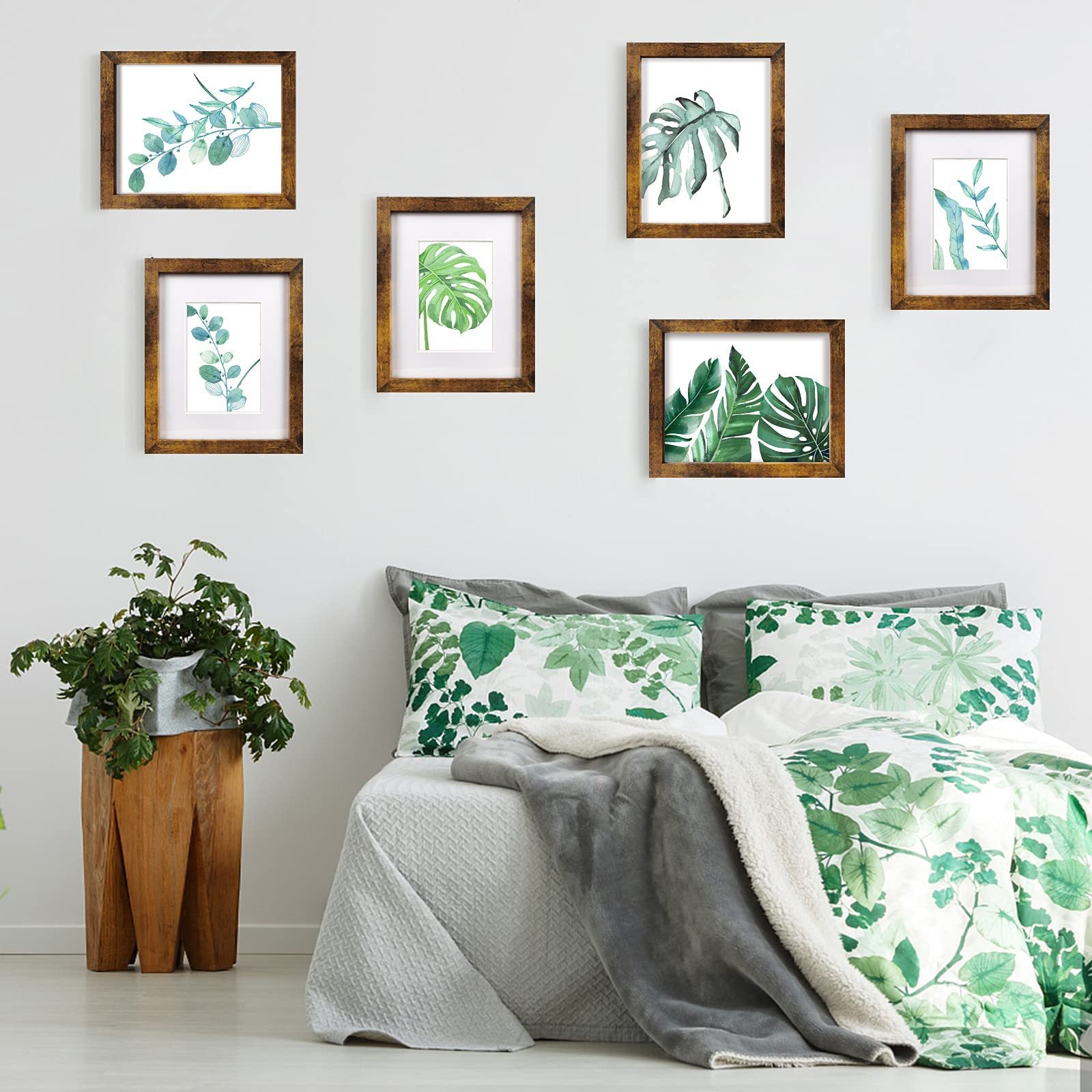 5 pieces Wooden Photo Frame – Tabletop & Wall-Mount Home Décor - ALL GIFTS FACTORY