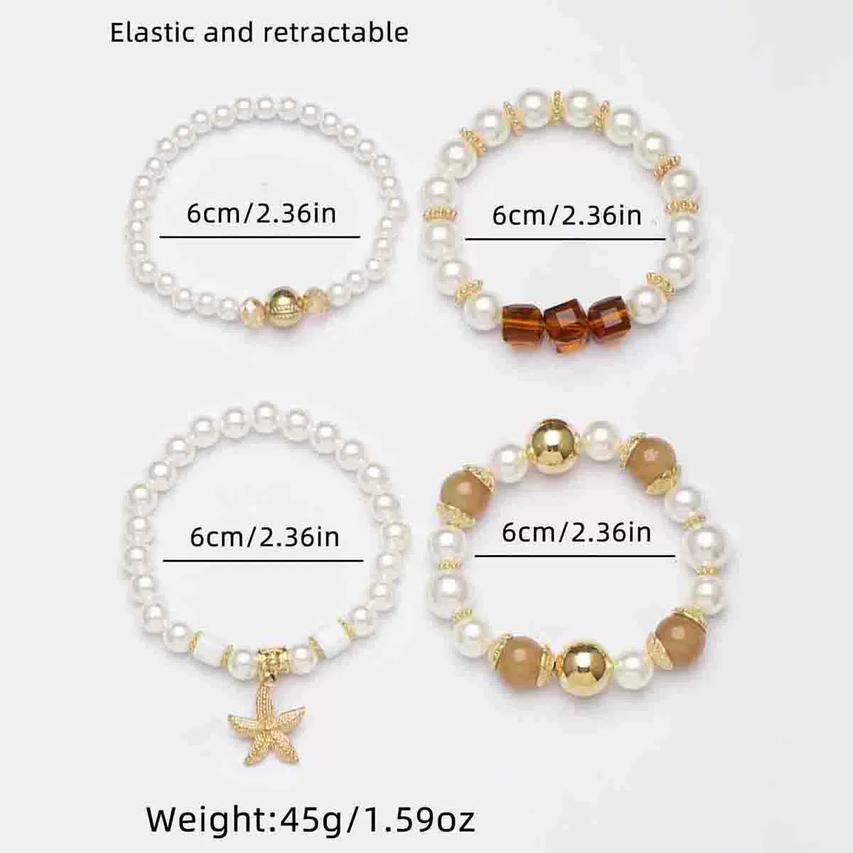Boho Layered Pearl Beaded Bracelet Set for Women - ALL GIFTS FACTORY
