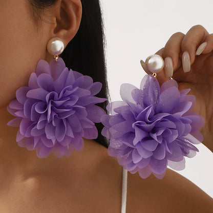 Sweet Floral Statement Earrings for Women - ALL GIFTS FACTORY
