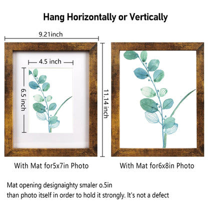 5 pieces Wooden Photo Frame – Tabletop & Wall-Mount Home Décor - ALL GIFTS FACTORY