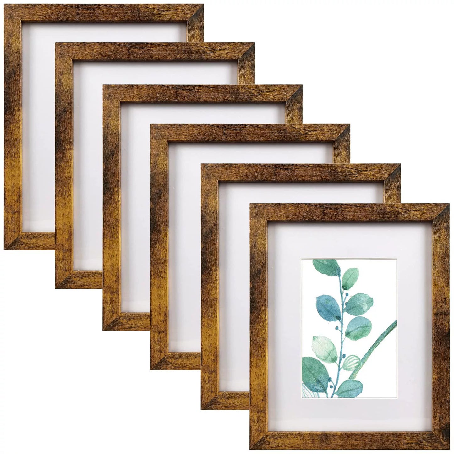 5 pieces Wooden Photo Frame – Tabletop & Wall-Mount Home Décor - ALL GIFTS FACTORY