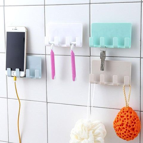 Image of 2020 Universal Phone Suction Wall Hook Hanging Rack Hanger