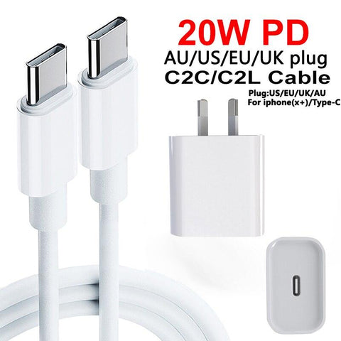 Image of 20W UK/EU/US Plug Charger Fast Charger USB Charger Quick Charge 3.0