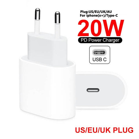 Image of 20W UK/EU/US Plug Charger Fast Charger USB Charger Quick Charge 3.0