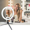 26cm LED Ring Light 10 Inch Dimmable Selfie Lamp with Tripod Photography Camera Phone Light for Makeup Video Live