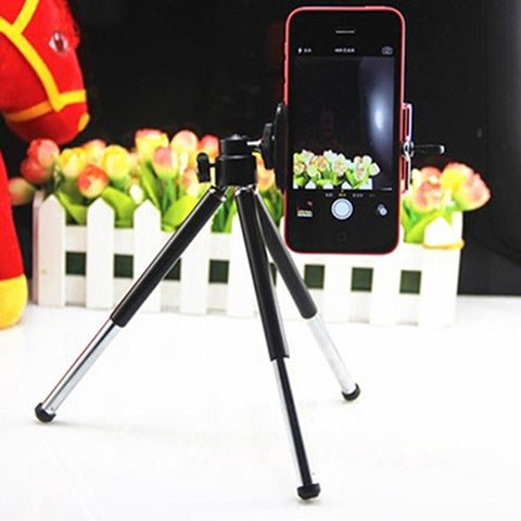 Image of 360 Degree Rotatable Stand Mini Tripod Mount Phone Holder Telescopic Desktop Tripod SLR Camera Stand For iPhone Samsung - ALL GIFTS FACTORY