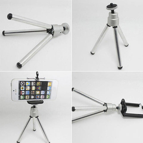 Image of 360 Degree Rotatable Stand Mini Tripod Mount Phone Holder Telescopic Desktop Tripod SLR Camera Stand For iPhone Samsung - ALL GIFTS FACTORY