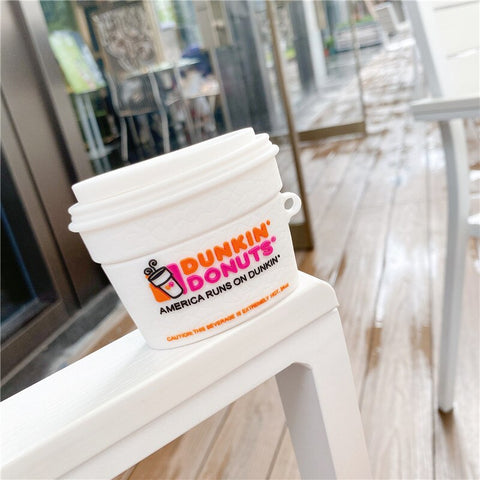 Image of 3D Brand Dunkin Donuts coffee Drink Case For AirPods 1 2 pro - ALL GIFTS FACTORY