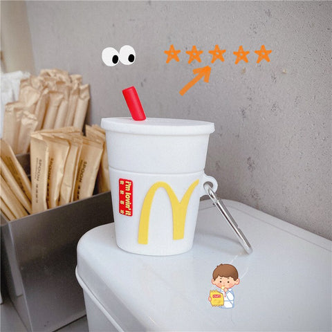 Image of 3D Brand Dunkin Donuts coffee Drink Case For AirPods 1 2 pro - ALL GIFTS FACTORY