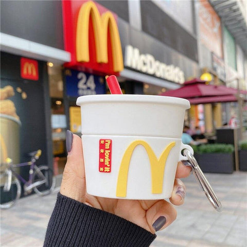 Image of 3D Brand Dunkin Donuts coffee Drink Case For AirPods 1 2 pro
