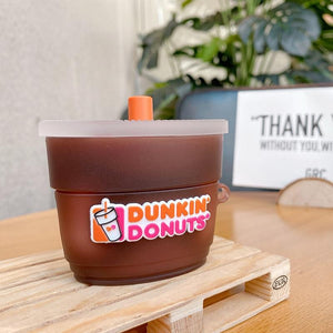 3D Brand Dunkin Donuts coffee Drink Case For AirPods 1 2 pro
