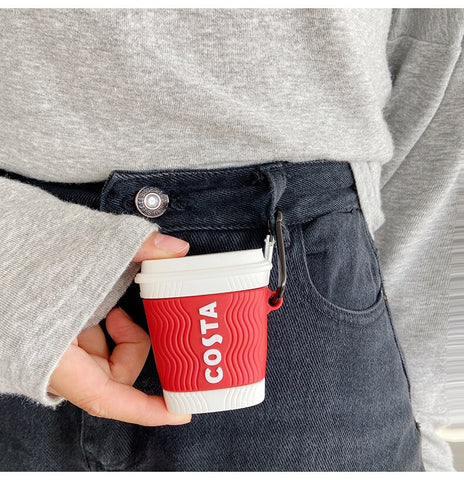 Image of 3D Brand Dunkin Donuts coffee Drink Case For AirPods 1 2 pro - ALL GIFTS FACTORY
