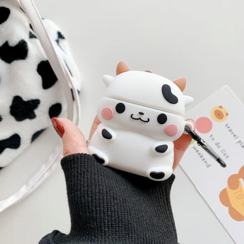 Image of 3D Cartoon Cake Drink Potato Chips Cow silicone Case For Apple Airpods 1 2 Pro - ALL GIFTS FACTORY