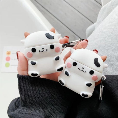 Image of 3D Cartoon Cake Drink Potato Chips Cow silicone Case For Apple Airpods 1 2 Pro - ALL GIFTS FACTORY