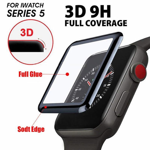 Image of 3D Full Cover Nano Tempered Glass For Apple Watch Series 6 se 5 40mm 44mm Screen Protector coated Glass iwatch 4 3 2 38mm 40mm