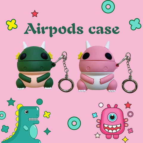 Image of 3D funny Pterosaur Silicone Airpods case - ALL GIFTS FACTORY