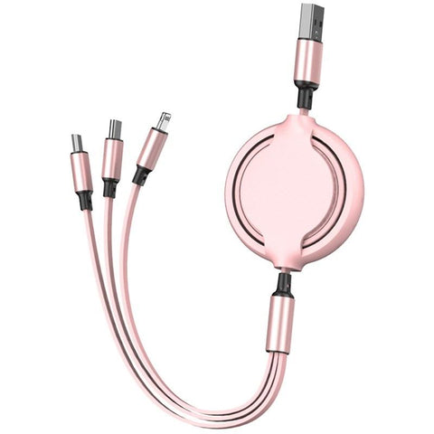 Image of 3 in1 Makaron Charger cable for iPhone Android and Type C