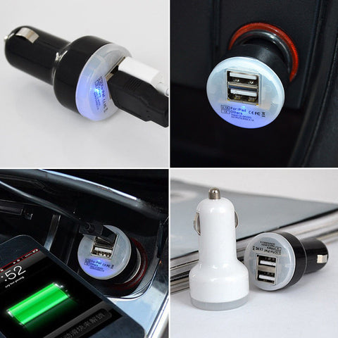 Image of 5V 1A Dual USB Port Car Charger - ALL GIFTS FACTORY